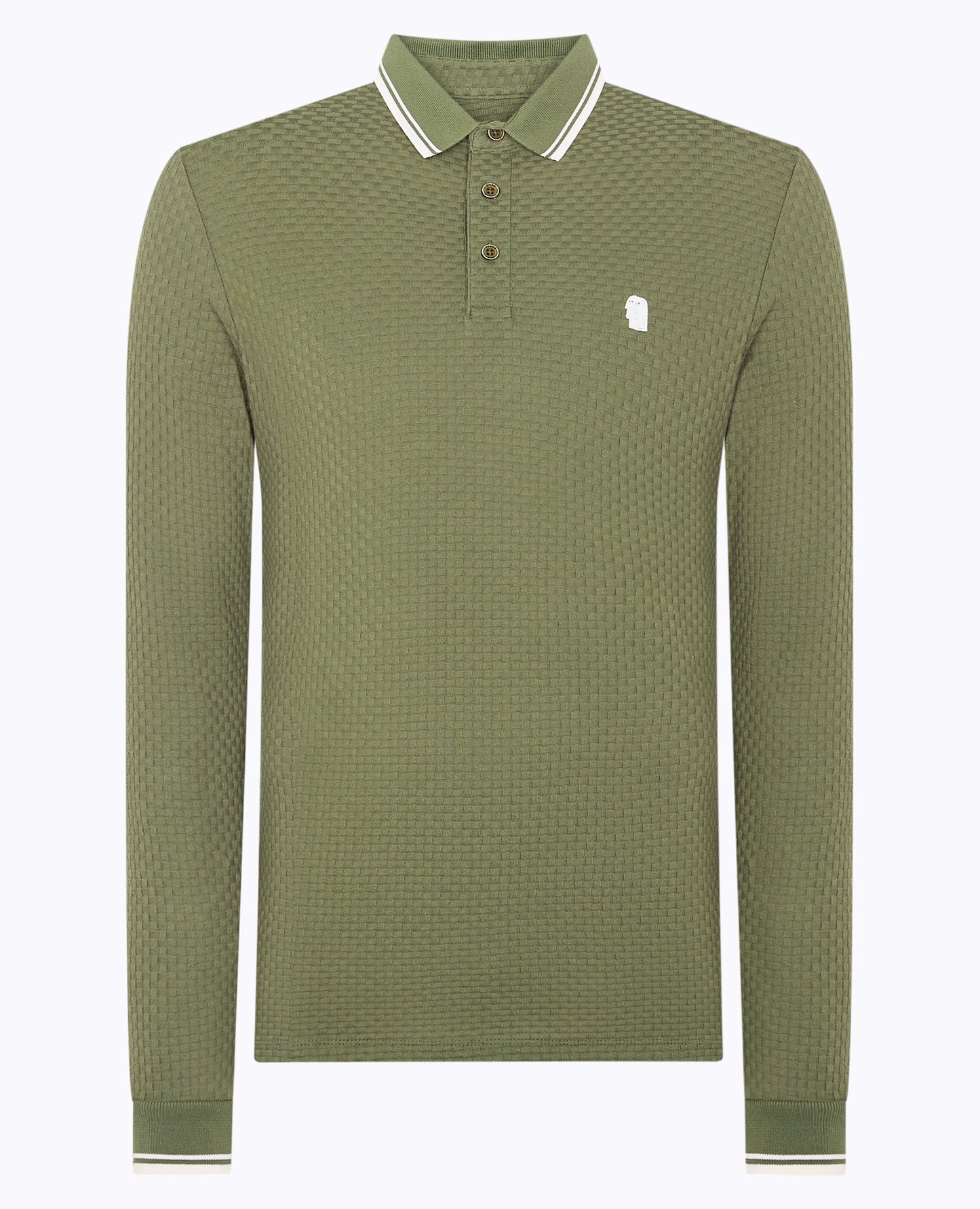 Contrast Collar Jersey Polo