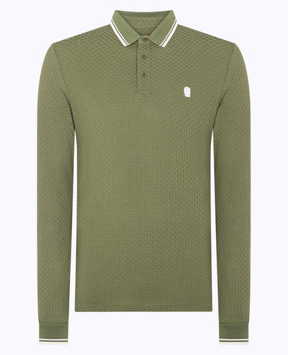 Contrast Collar Jersey Polo