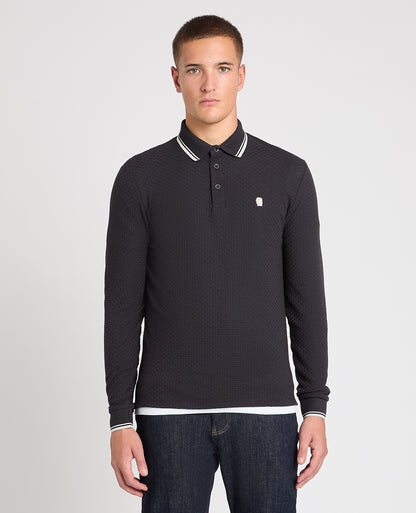 Contrast Collar Jersey Polo
