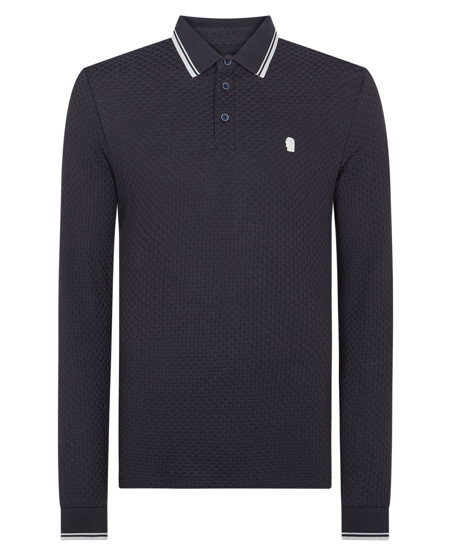Contrast Collar Jersey Polo