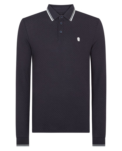 Contrast Collar Jersey Polo