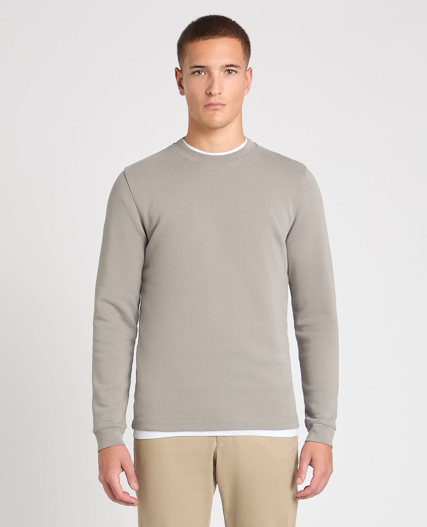 Crew Neck Jersey Sweatshirt