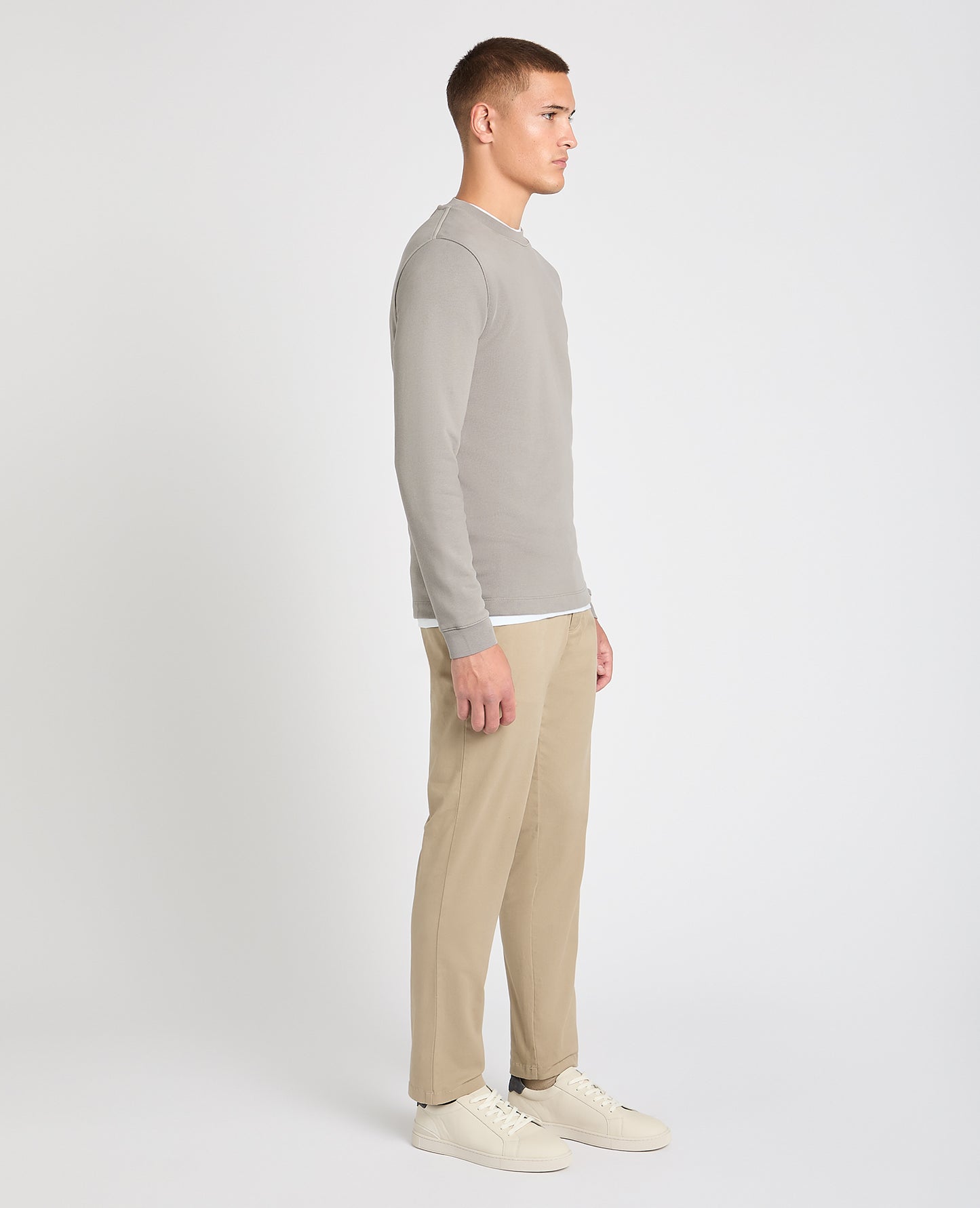 Crew Neck Jersey Sweatshirt