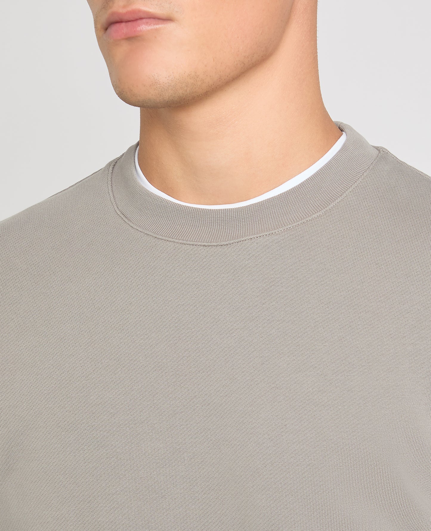 Crew Neck Jersey Sweatshirt