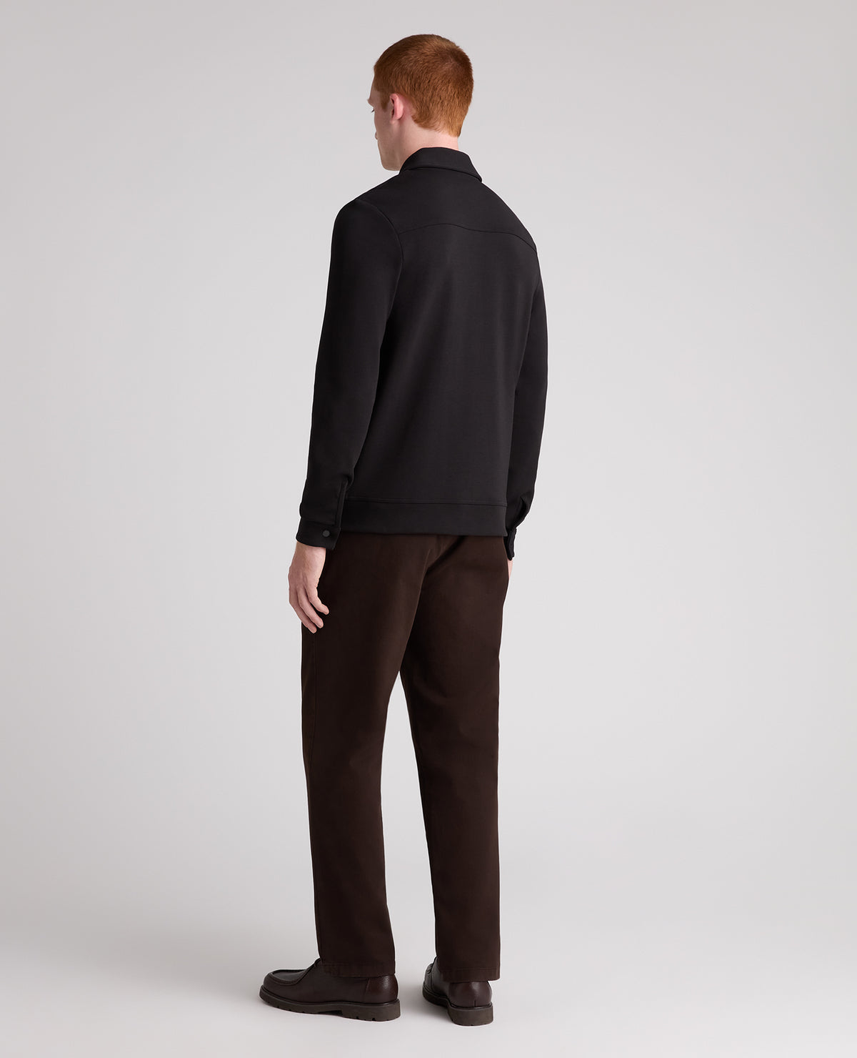 Black Bamboo Blend Overshirt
