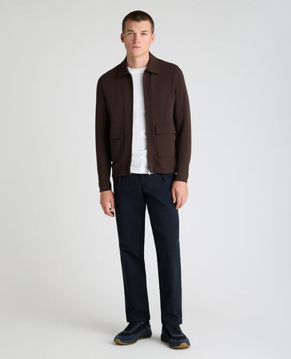 Brown Bamboo Blend Overshirt