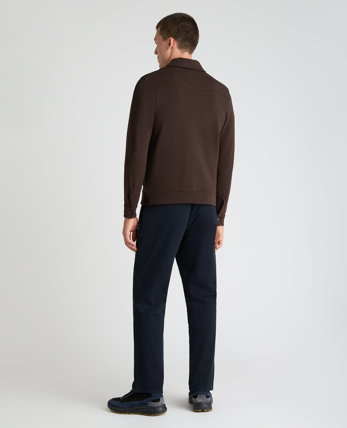 Brown Bamboo Blend Overshirt
