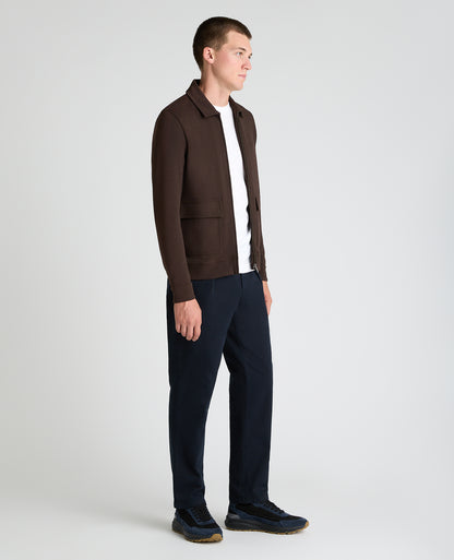 Brown Bamboo Blend Overshirt