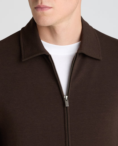 Brown Bamboo Blend Overshirt