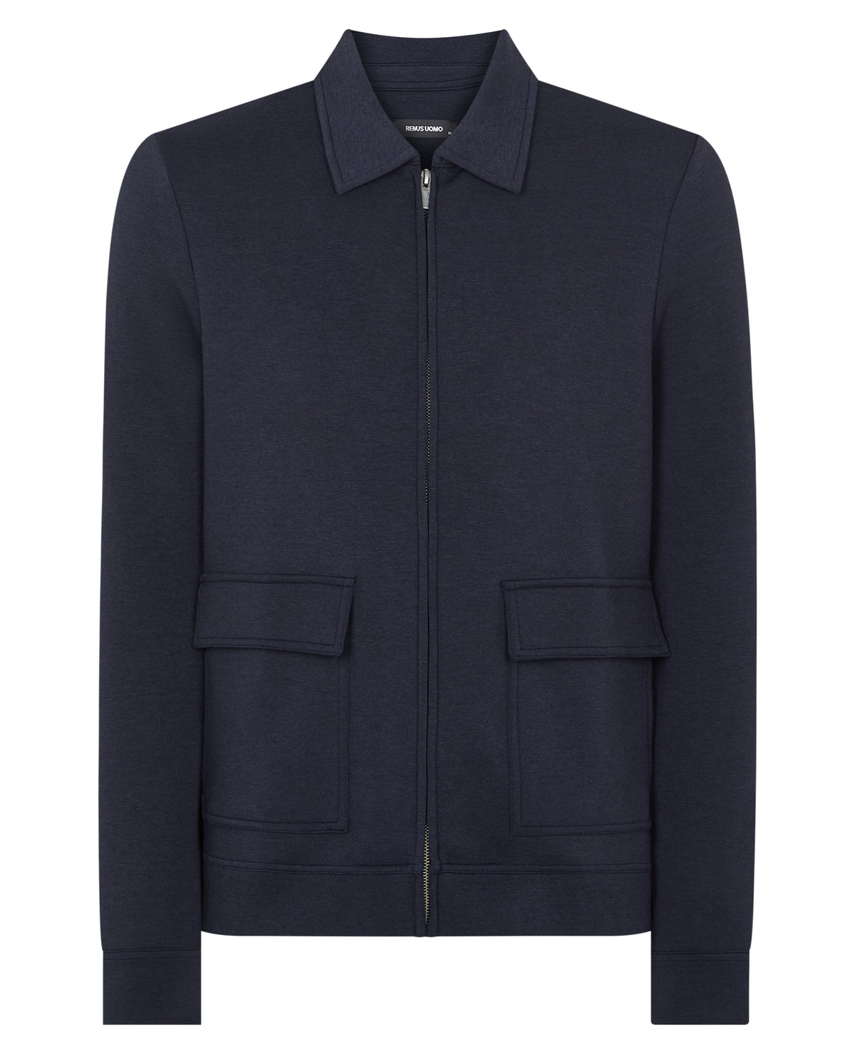 Man wearing a navy jumper
