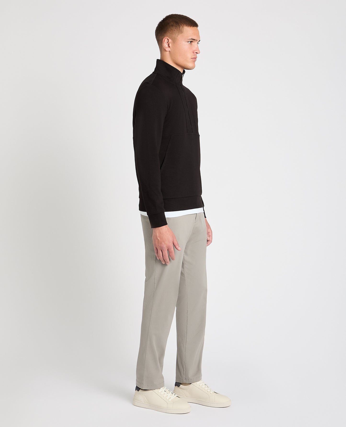 Half-Zip Jersey Sweatshirt