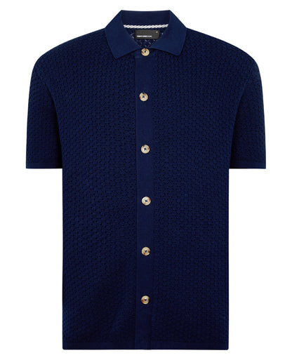 Man wearing a blue jumper
