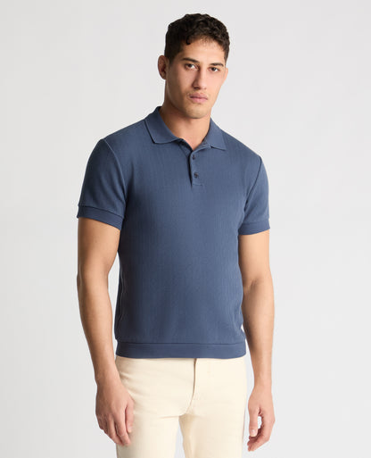 Man wearing a blue jumper
