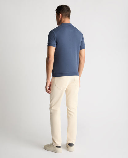 Man wearing a blue jumper