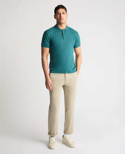 Man wearing a green jumper