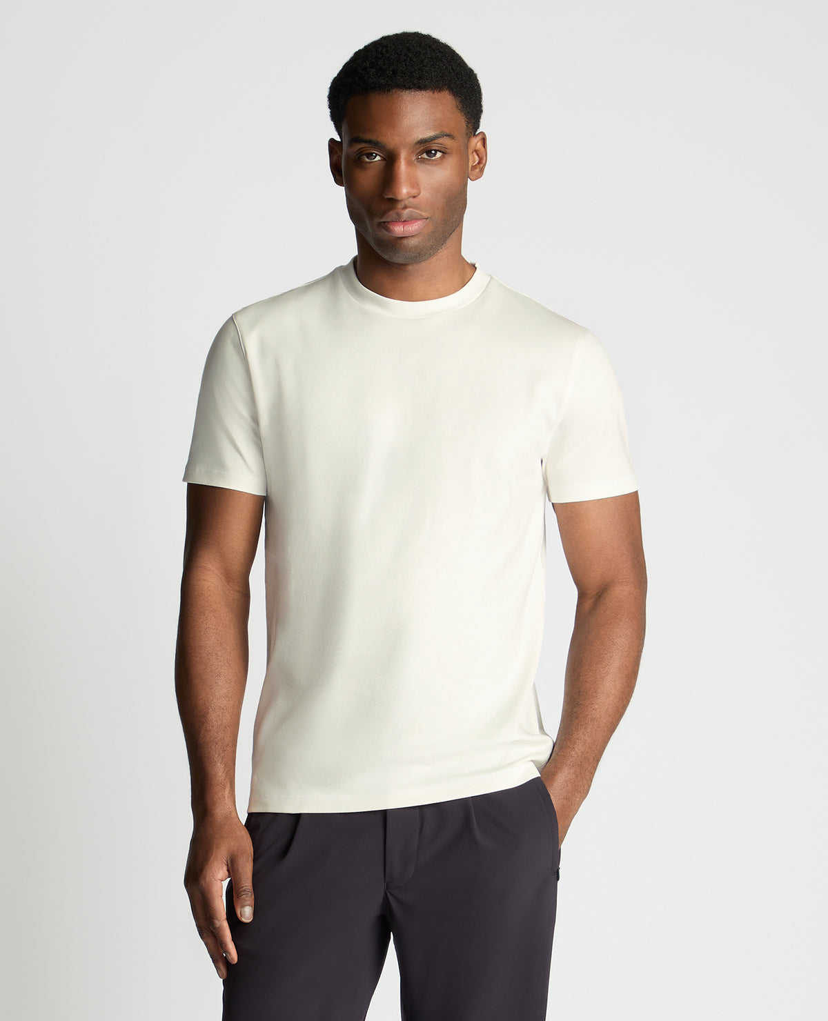 Man wearing a White jumper