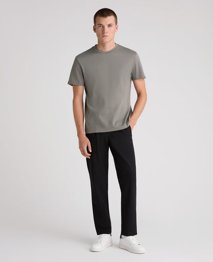 Dark Grey Stretch Cotton T-Shirt