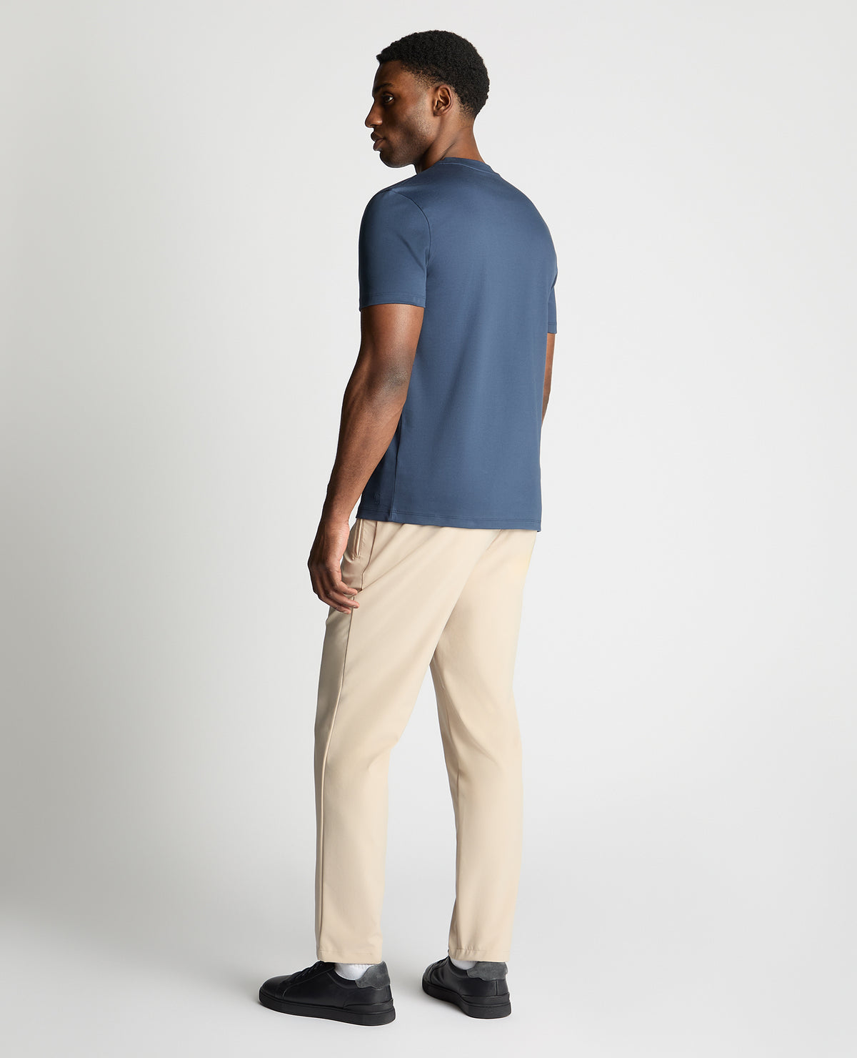 Man wearing a blue jumper