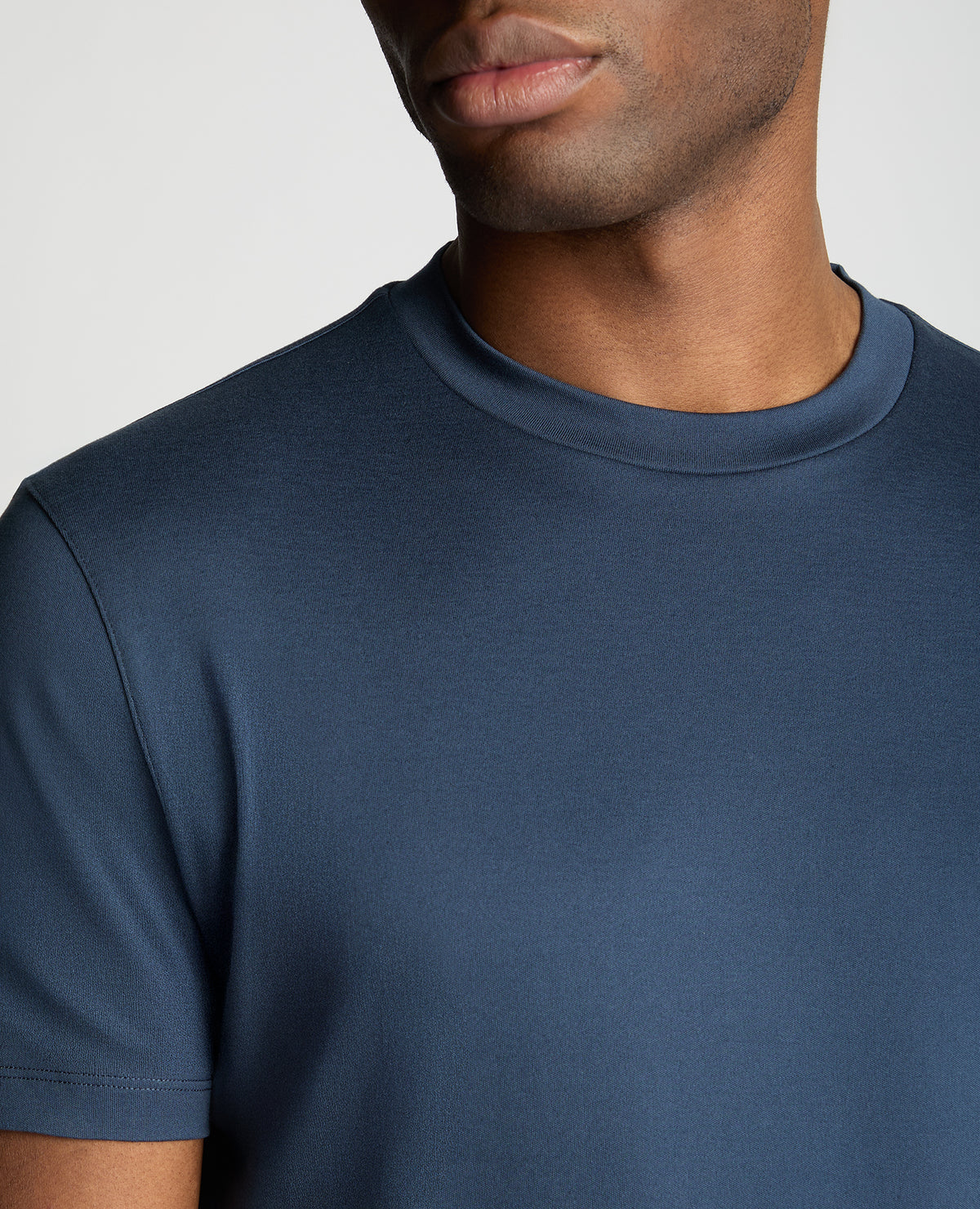 Man wearing a blue jumper