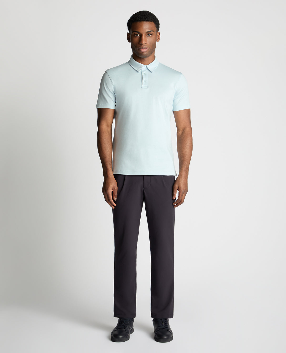 Man wearing a blue jumper