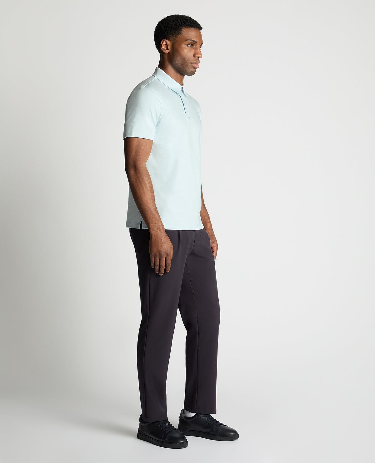 Man wearing a blue jumper