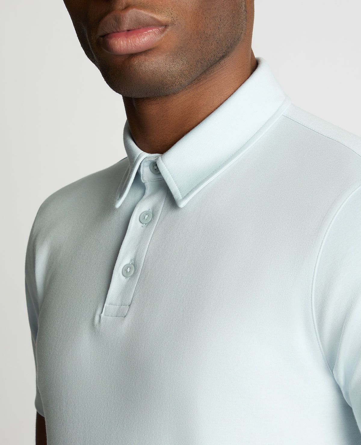 Man wearing a blue jumper
