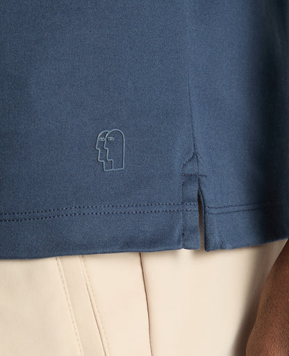 Man wearing a blue jumper