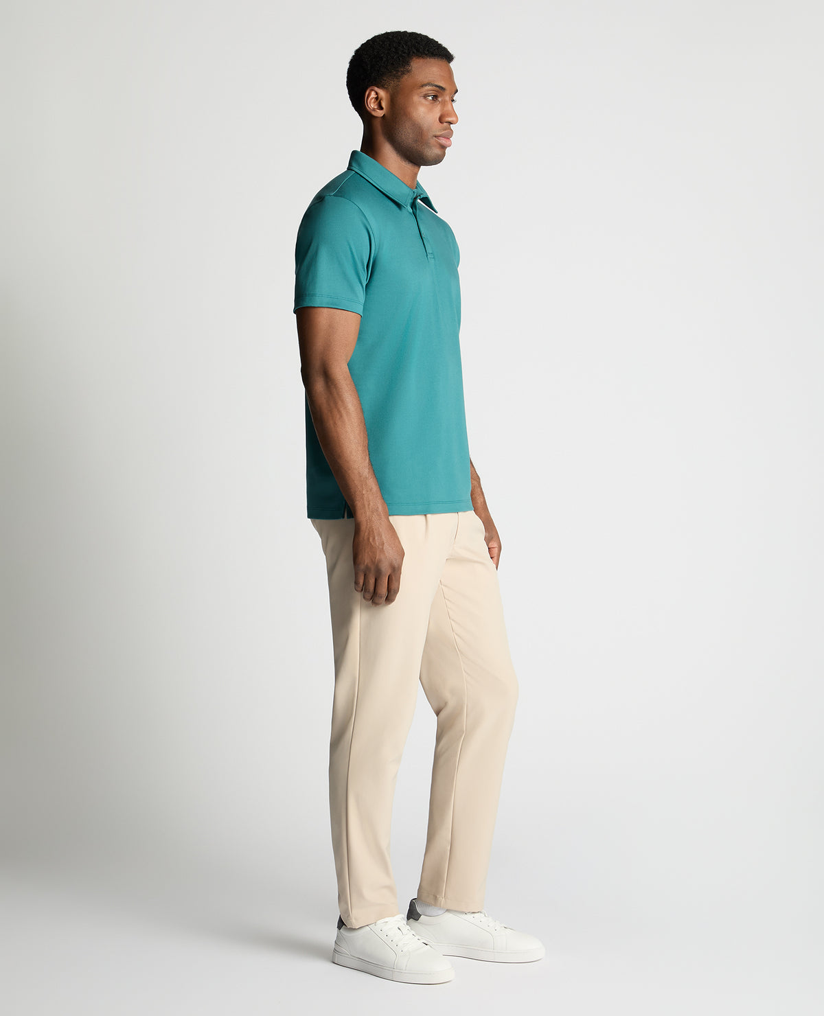 Man wearing a green jumper