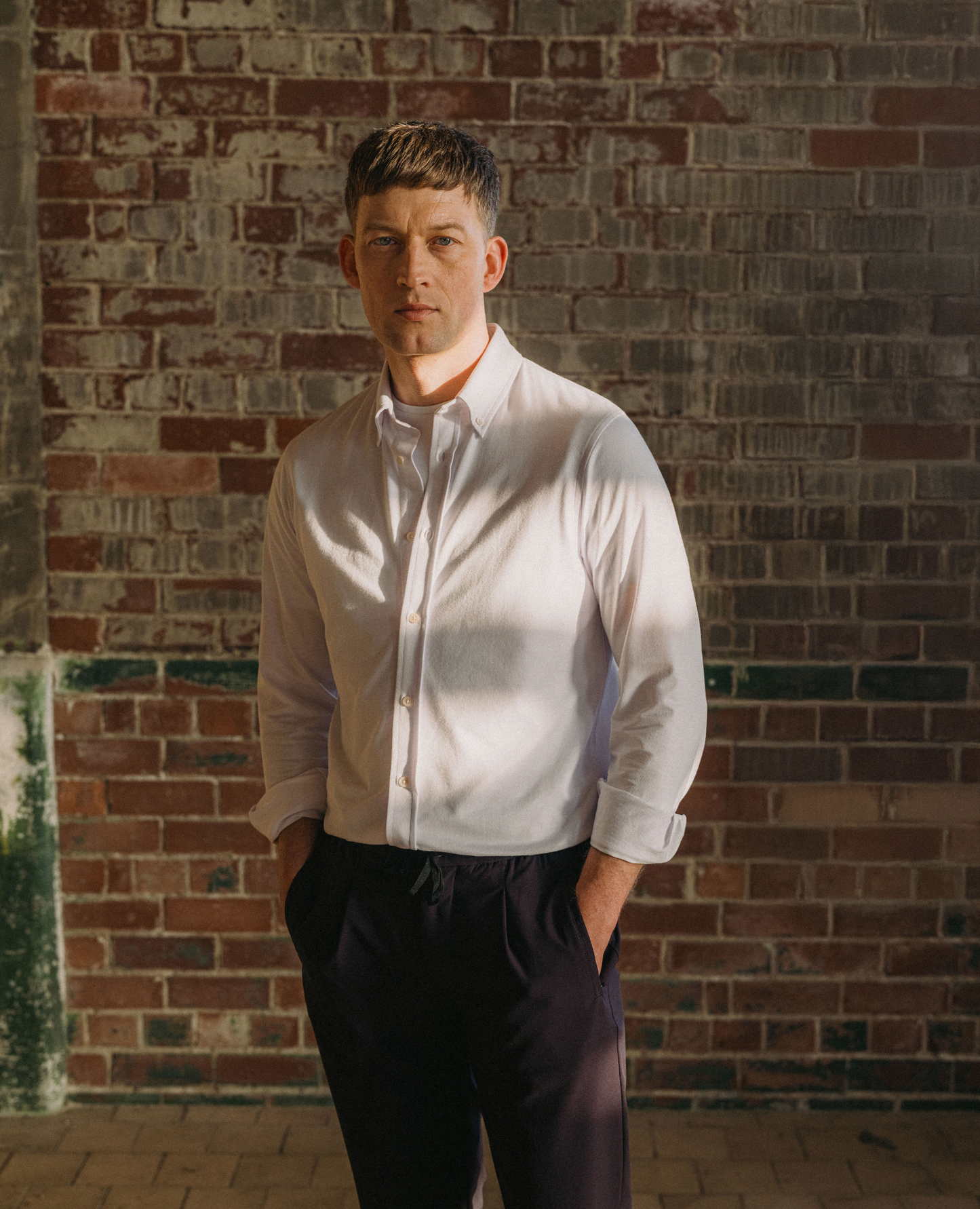 Long Sleeve Cotton Stretch Shirt