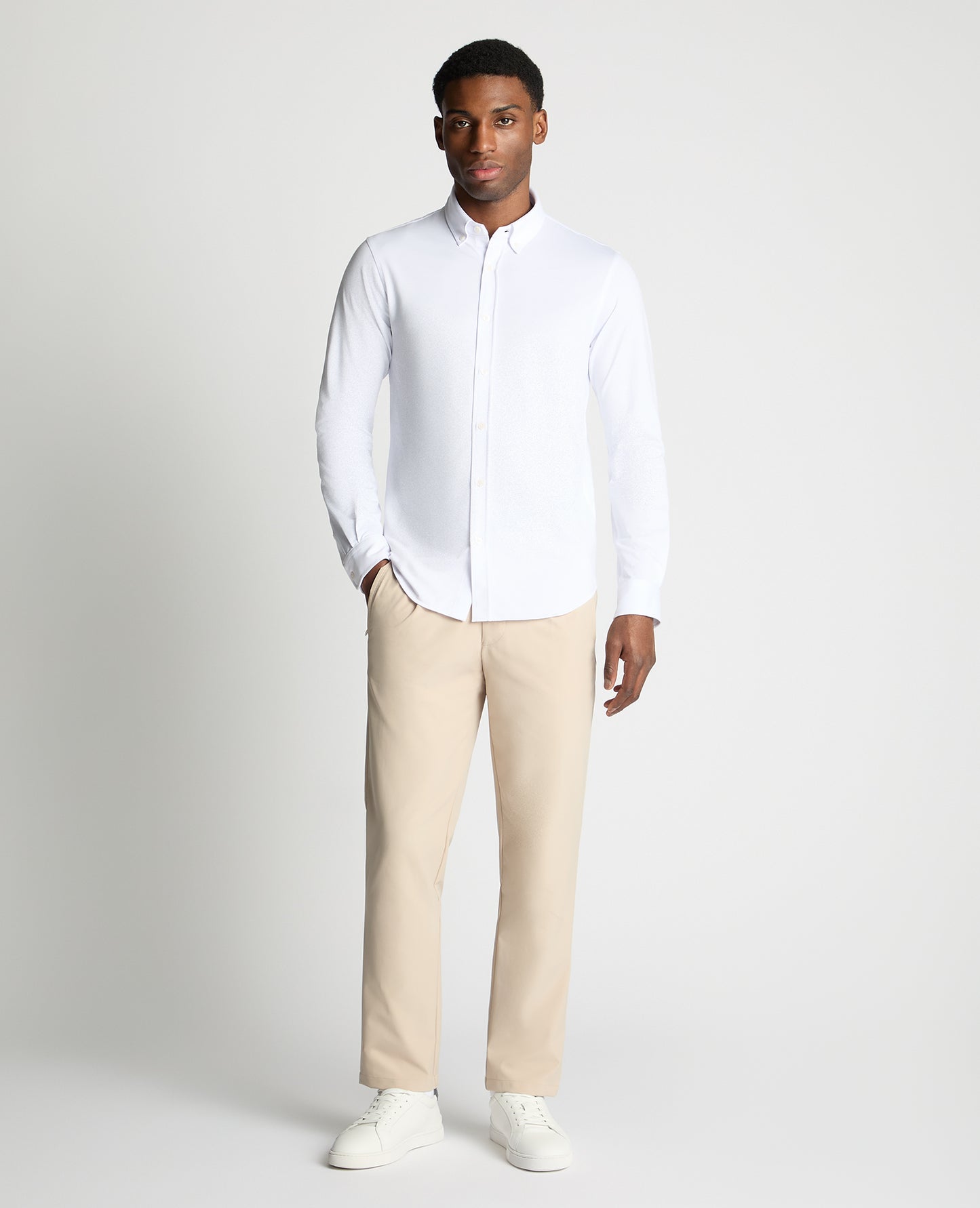 Long Sleeve Cotton Stretch Shirt