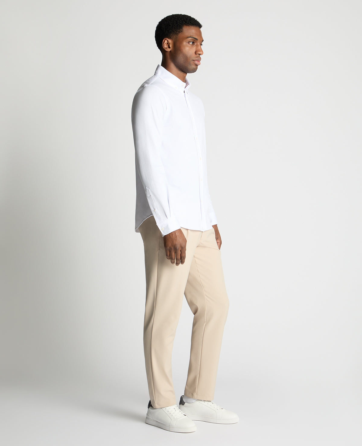 Man wearing a White jumper