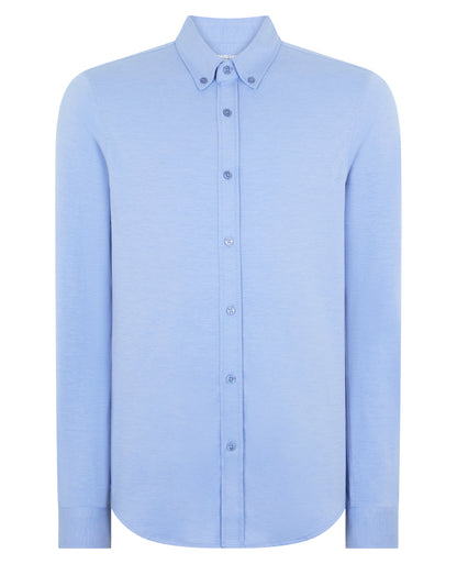 Man wearing a blue jumper