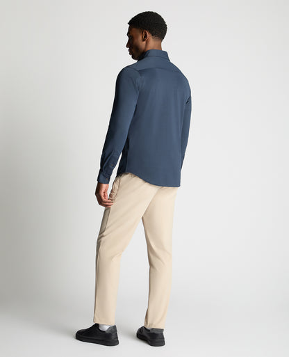 Man wearing a navy jumper