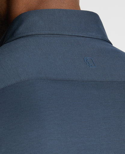 Man wearing a navy jumper