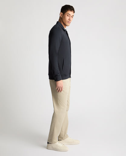 Man wearing a navy jumper