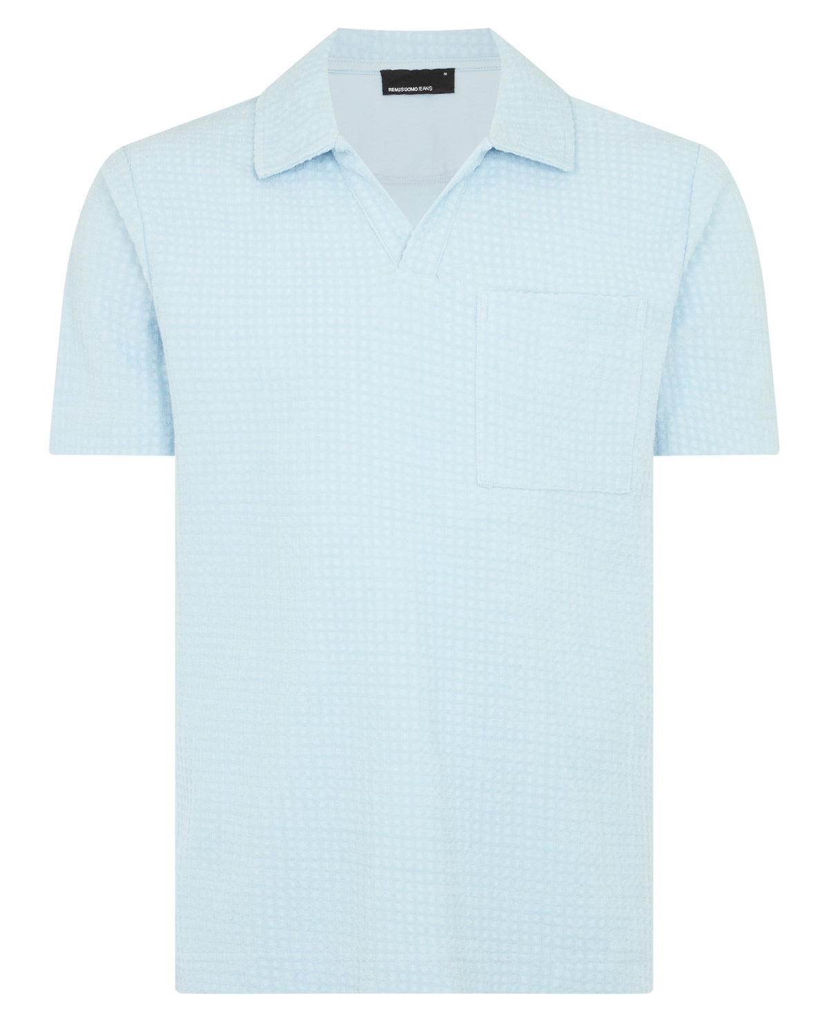 Man wearing a blue jumper