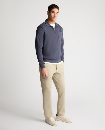 Man wearing a blue jumper