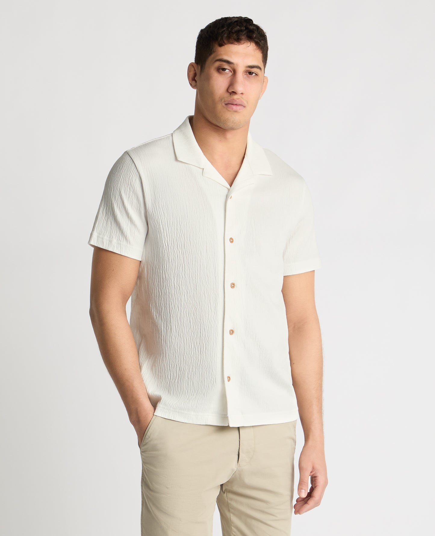 Cuban Collar Jersey Shirt