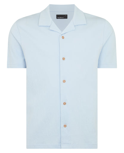 Man wearing a blue jumper