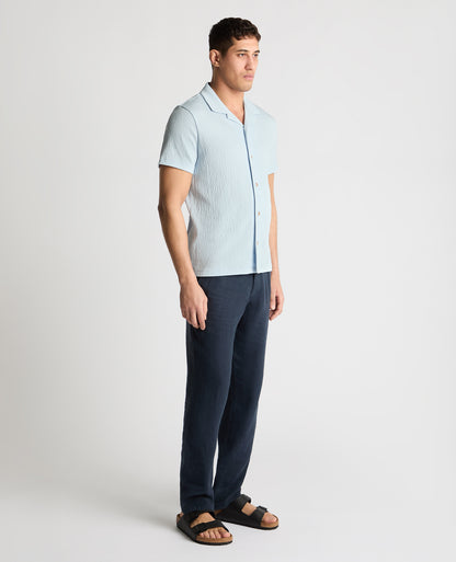 Man wearing a blue jumper
