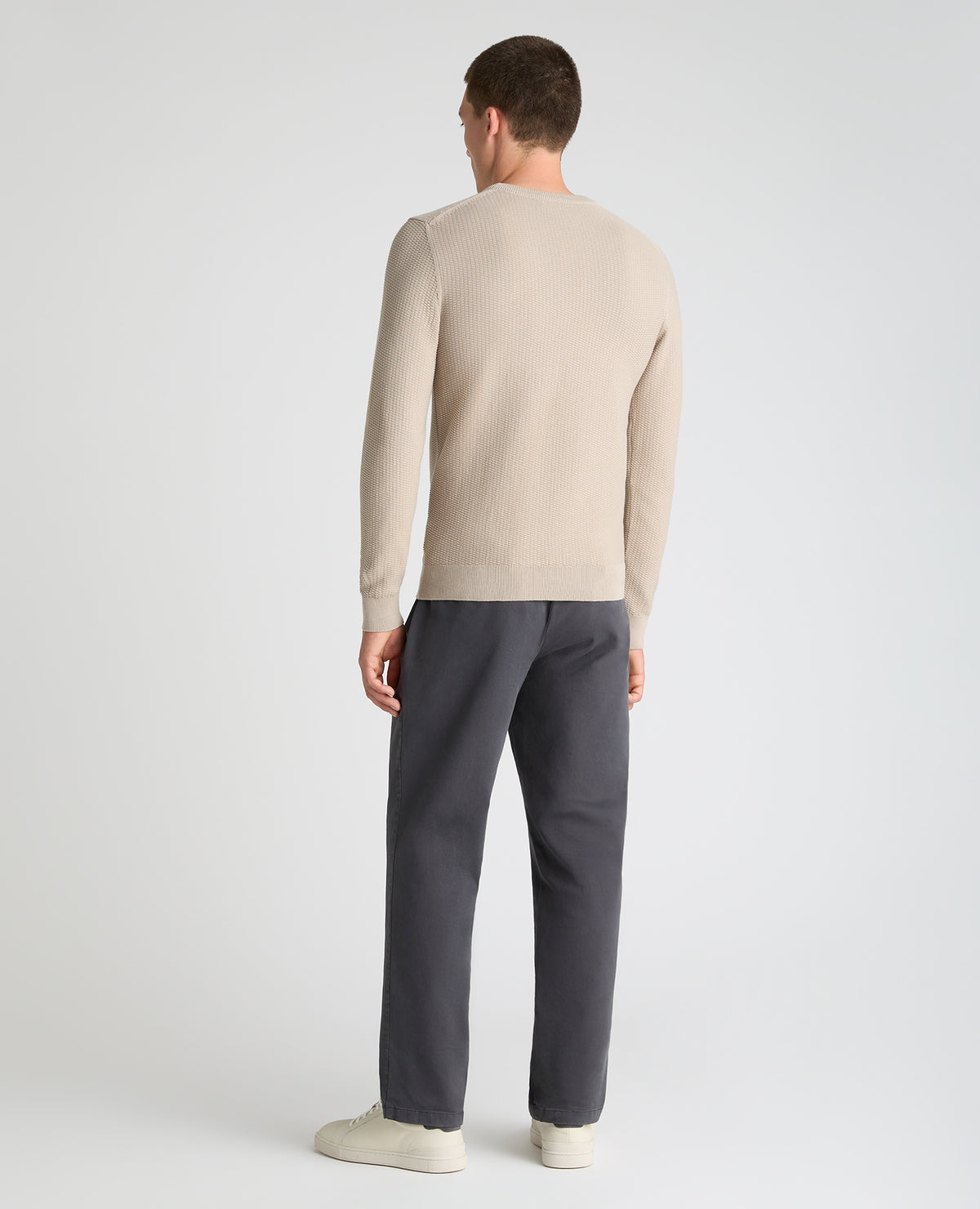 Stone Micro Texture Cotton Jumper