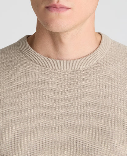 Stone Micro Texture Cotton Jumper