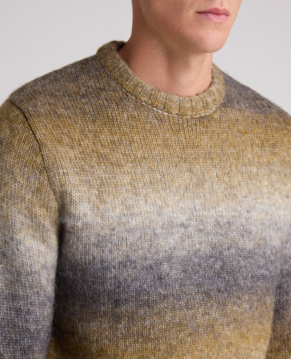 Grey Gradient Stripe Blend Jumper