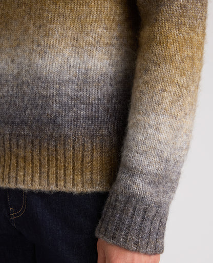Grey Gradient Stripe Blend Jumper