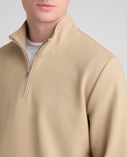Stone Branded Stretch Half Zip Jumper