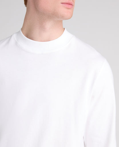 White Long Sleeve Cotton T-Shirt
