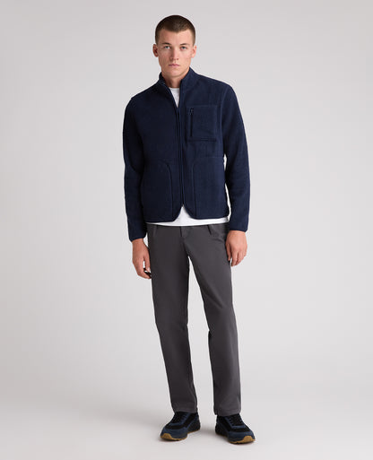 Dark Blue Zip Up Fleece