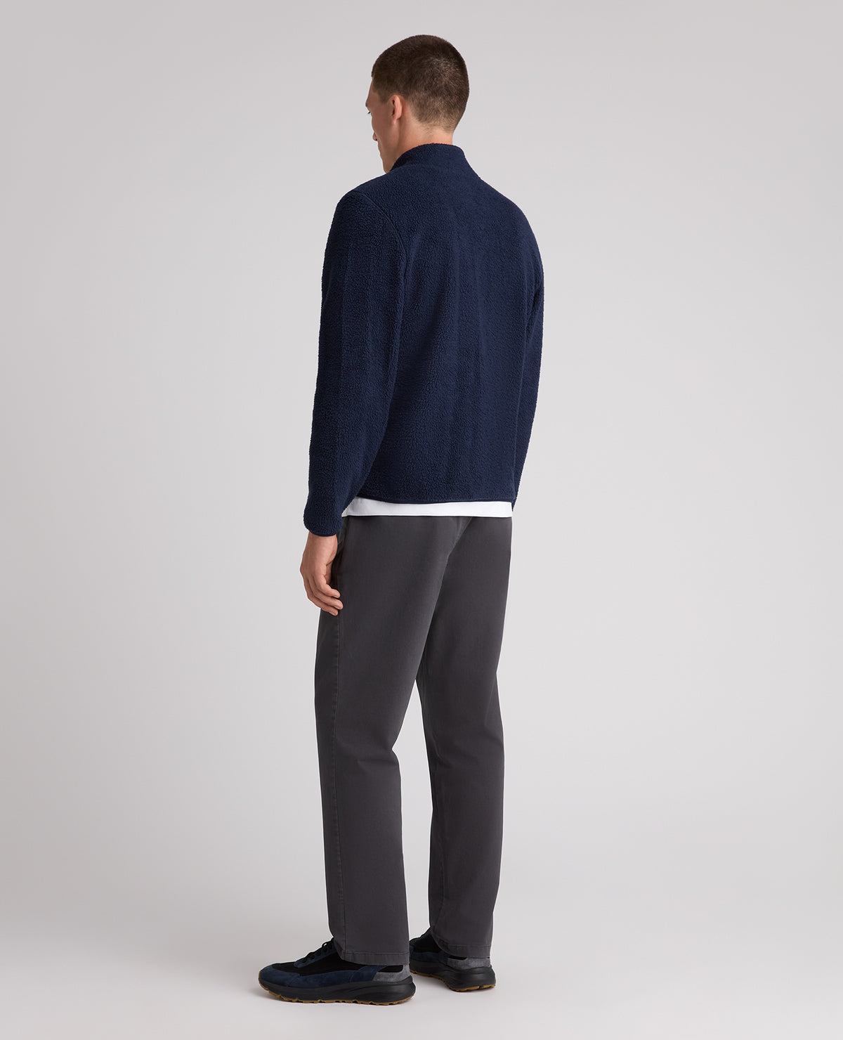 Dark Blue Zip Up Fleece