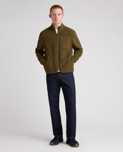 Dark Green Zip Up Fleece