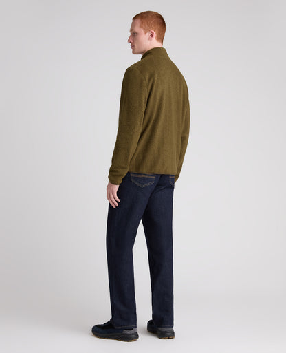 Dark Green Zip Up Fleece